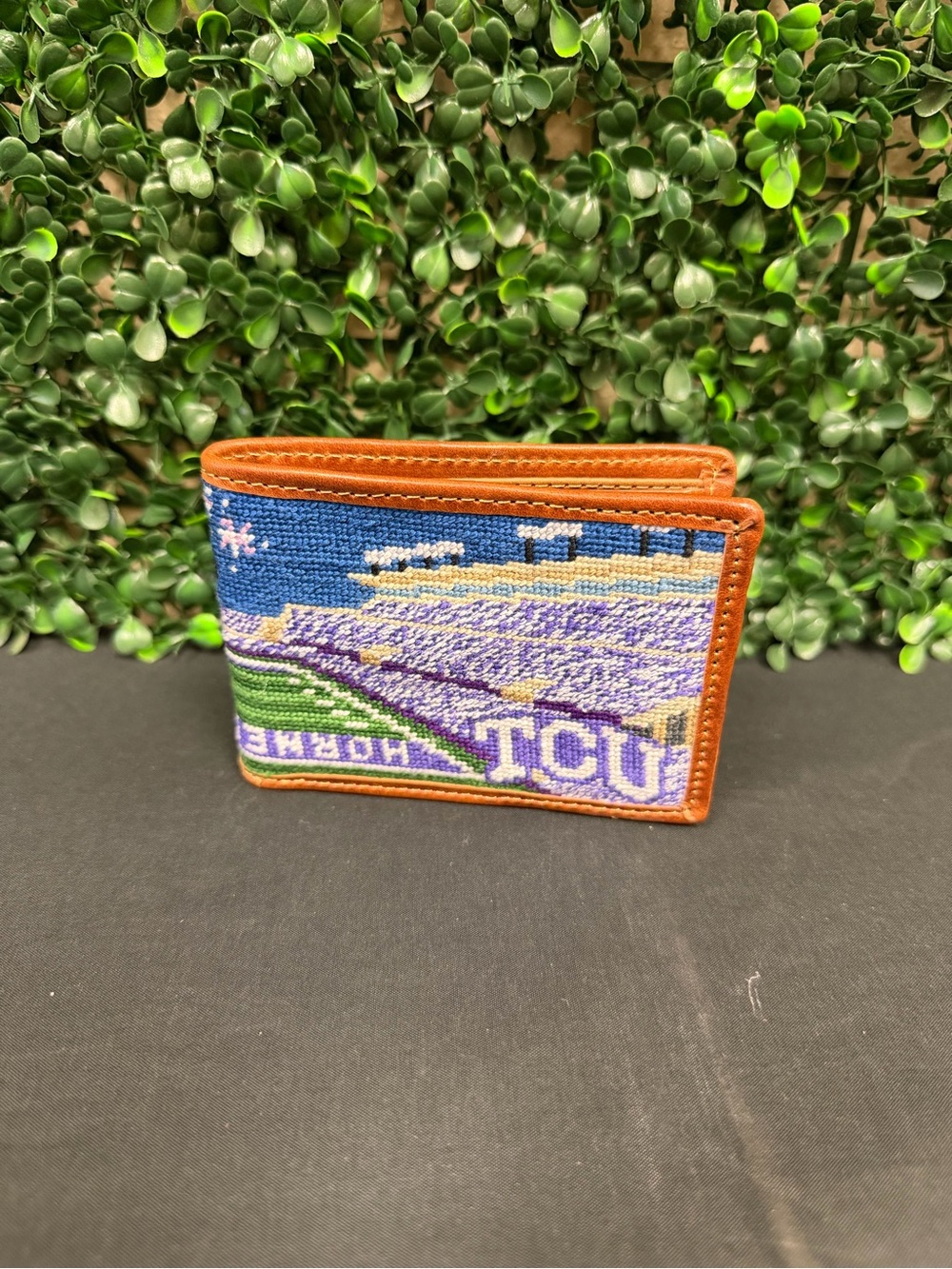 Smathers & Branson Hand Stitched TCU wallet